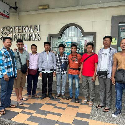 Arrival in Malaysia